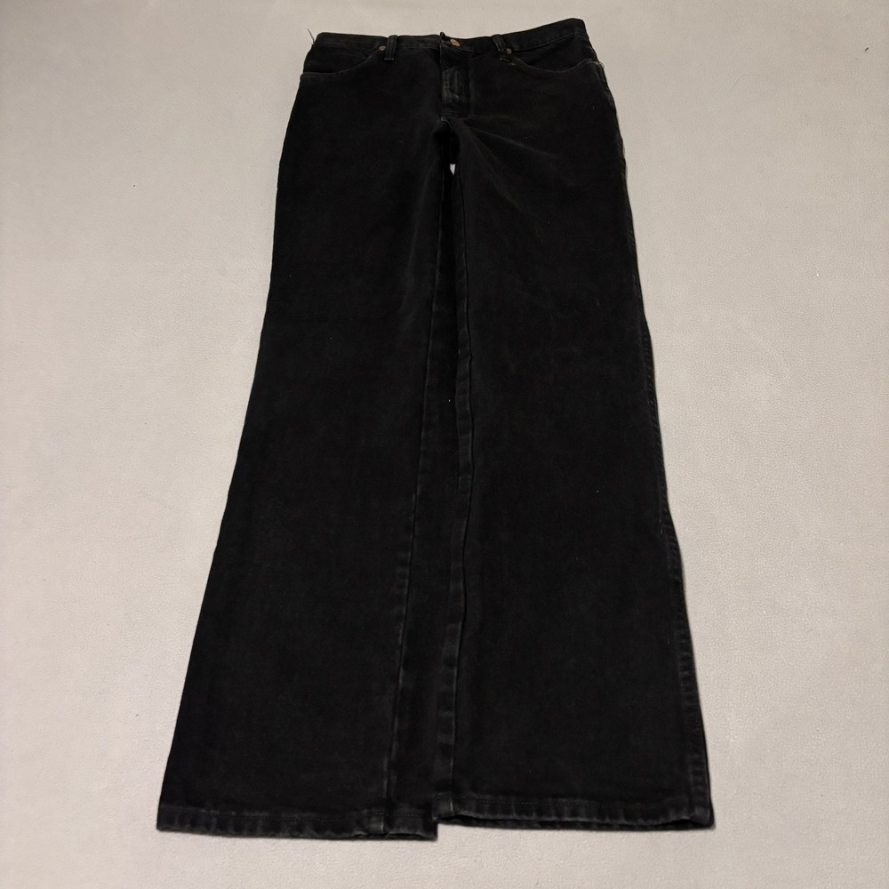 Wrangler‎ Mens Slim Fit 33x34 Cowboy Cut Black Jeans 936WBK Workwear Gorpcore